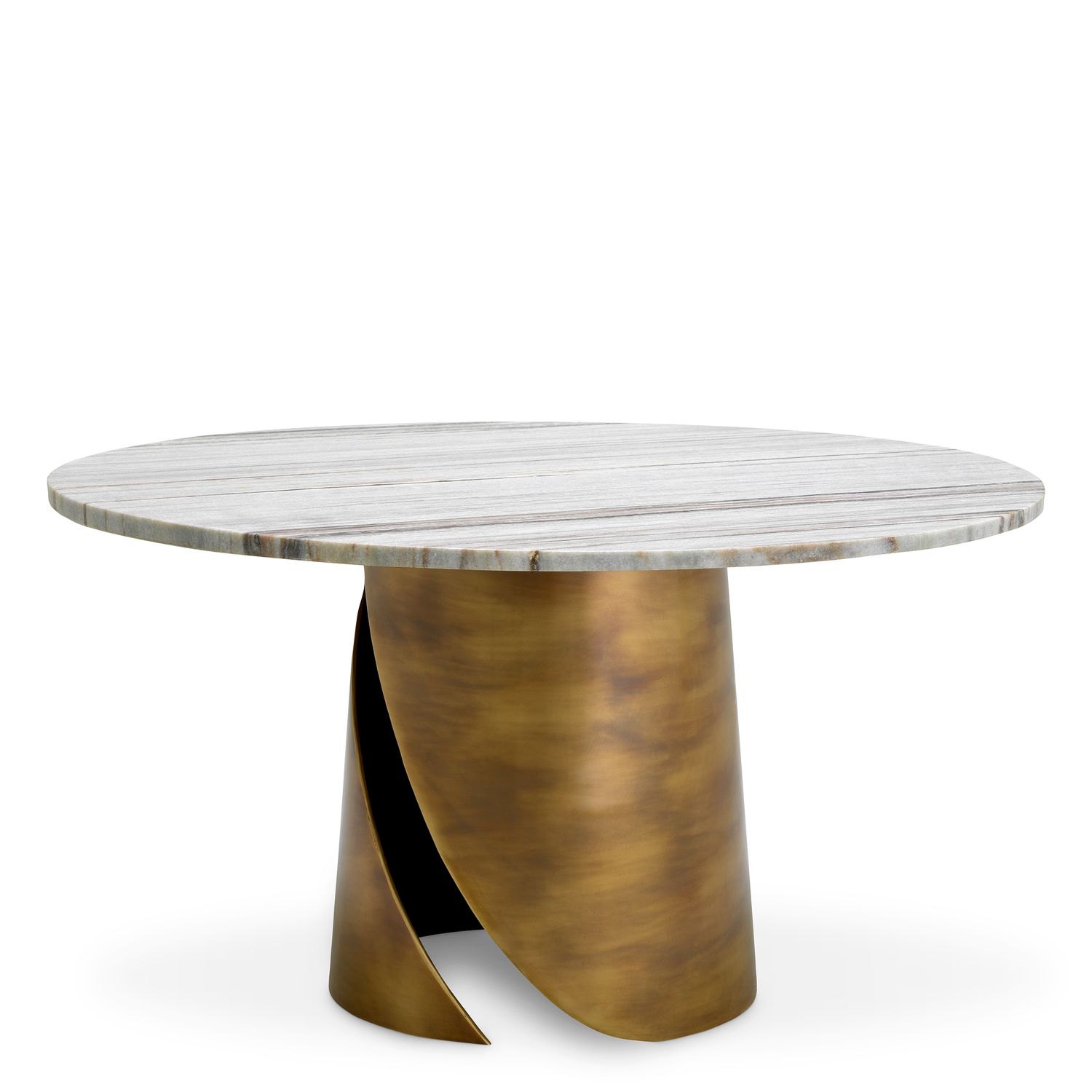 Coffee Table Nuova vintage brass finish