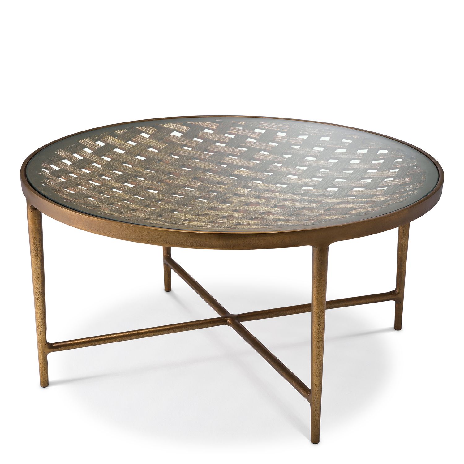 Coffee Table Sorrento antique brass finish