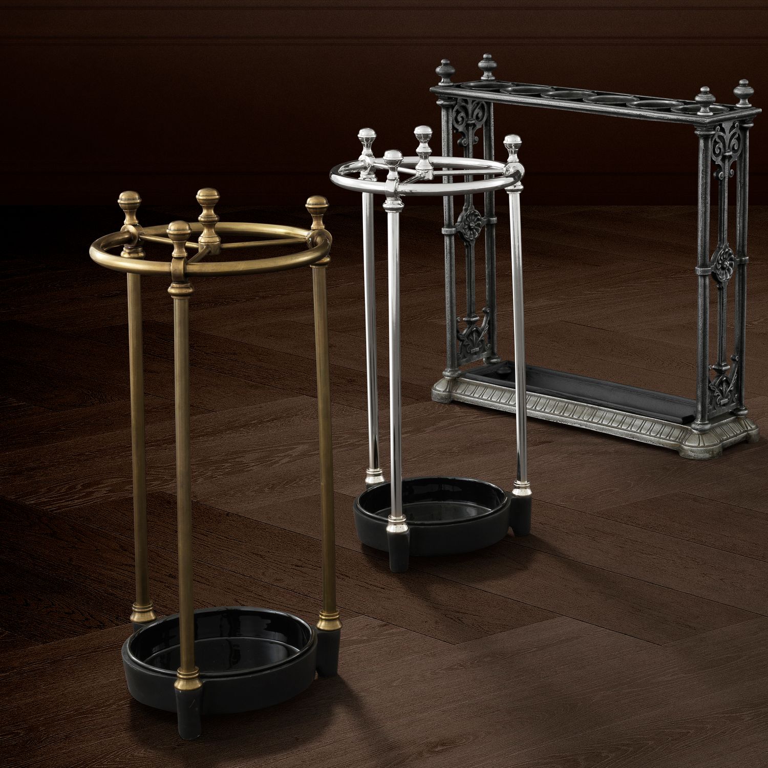 Umbrella Stand Artman antique brass finish
