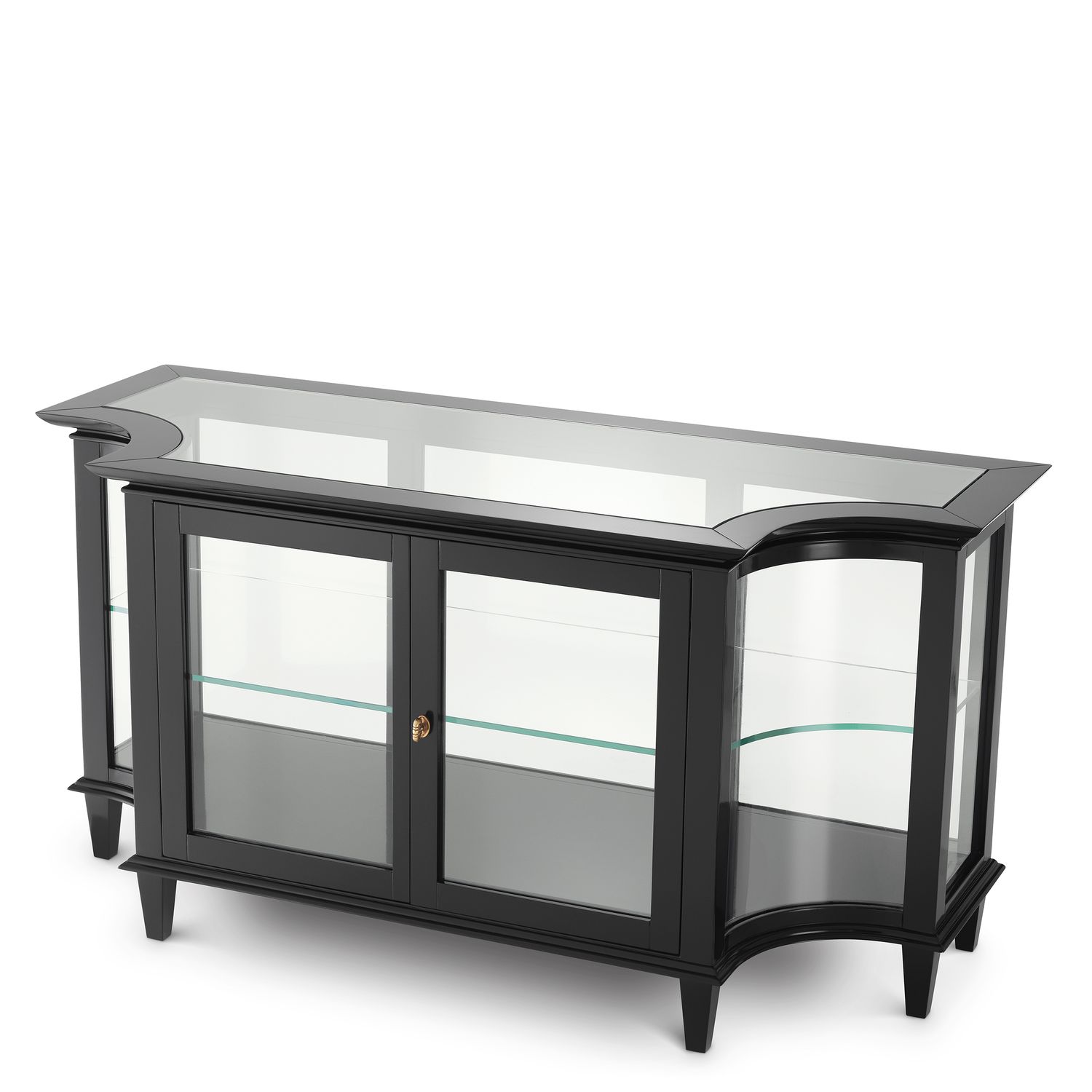 Console Table Gala waxed black finish