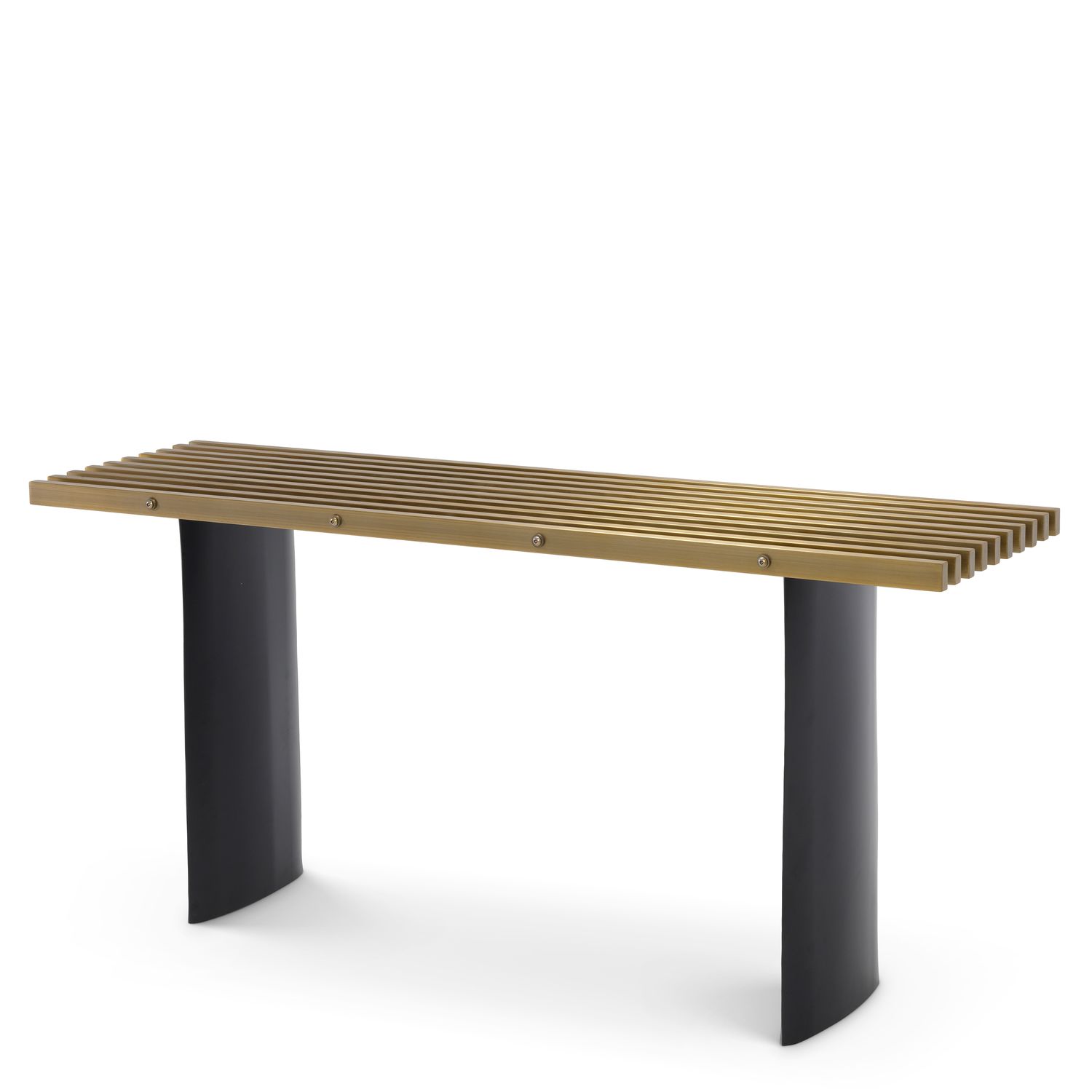 Console Table Vauclair brushed brass finish