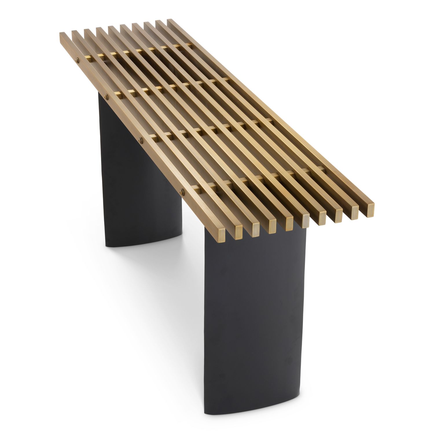 Console Table Vauclair brushed brass finish