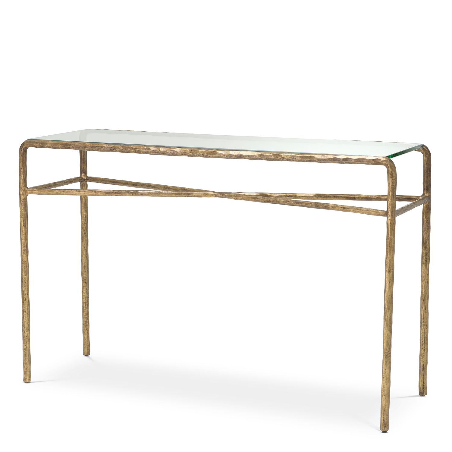 Console Table Xandria vintage brass finish