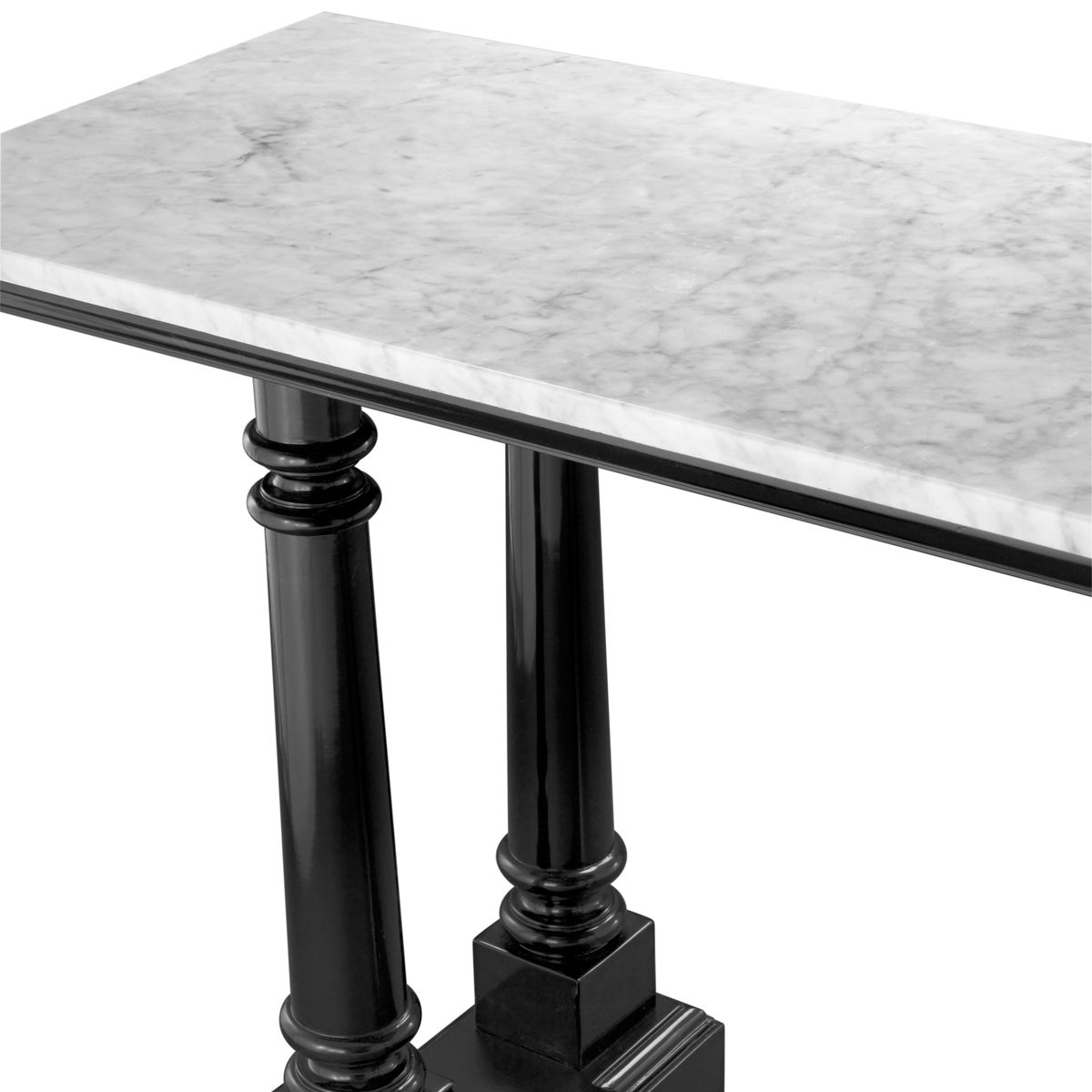 Console Table Walford waxed black finish