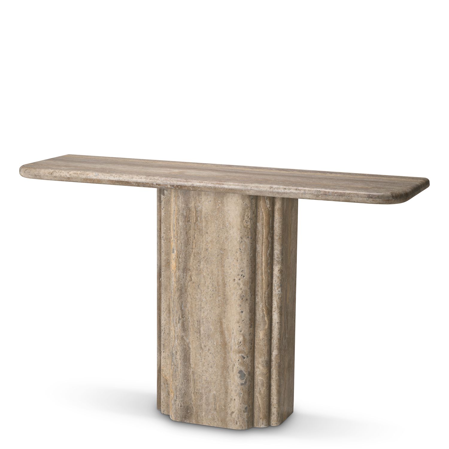 Console Table Norrington silver travertine
