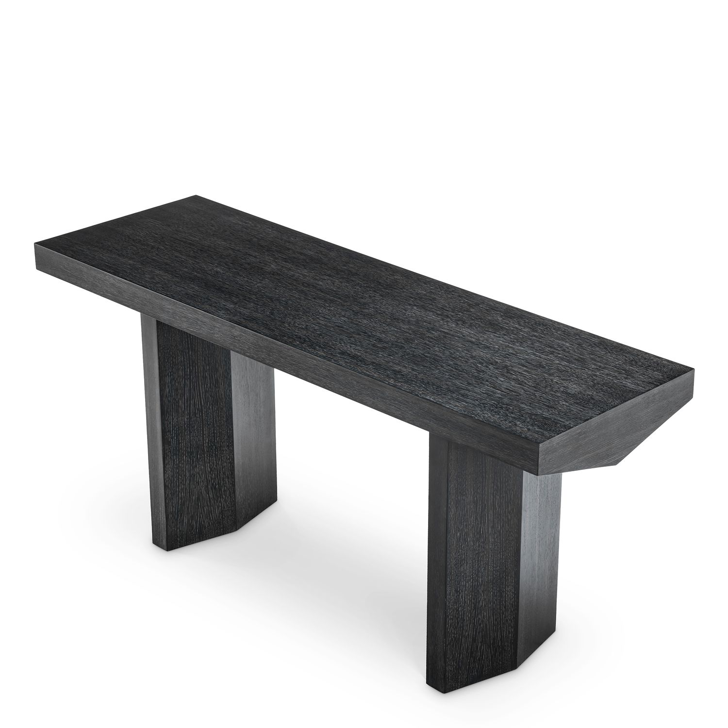 Console Table Tiburon charcoal grey oak veneer