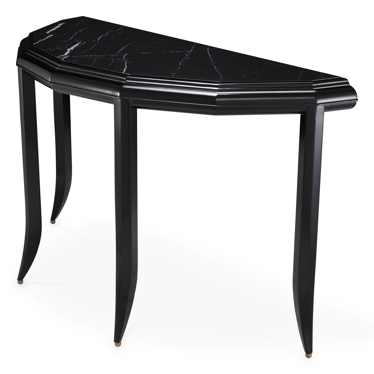 Console Table Javier waxed black finish