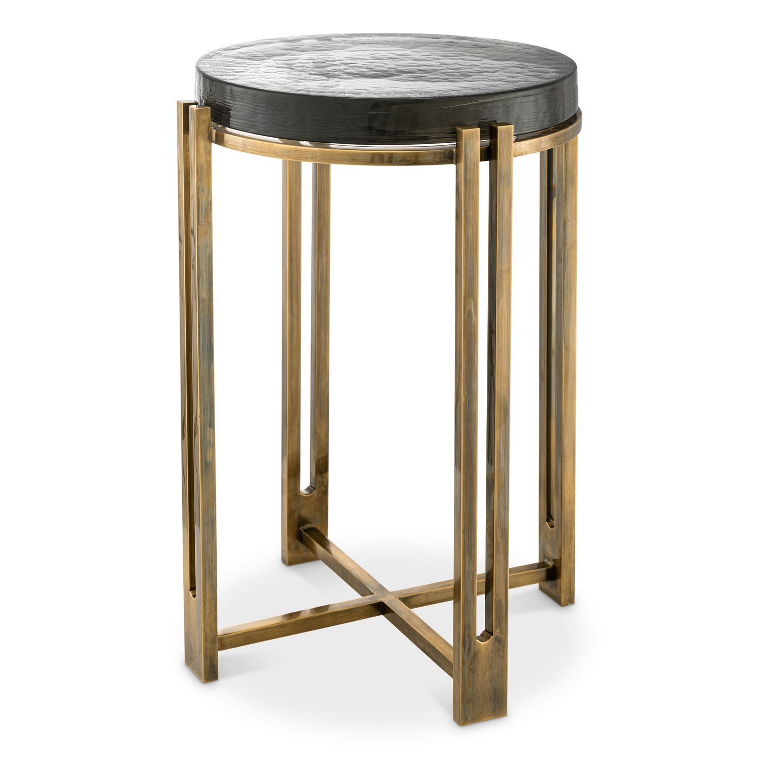 Side Table Claremont vintage brass finish