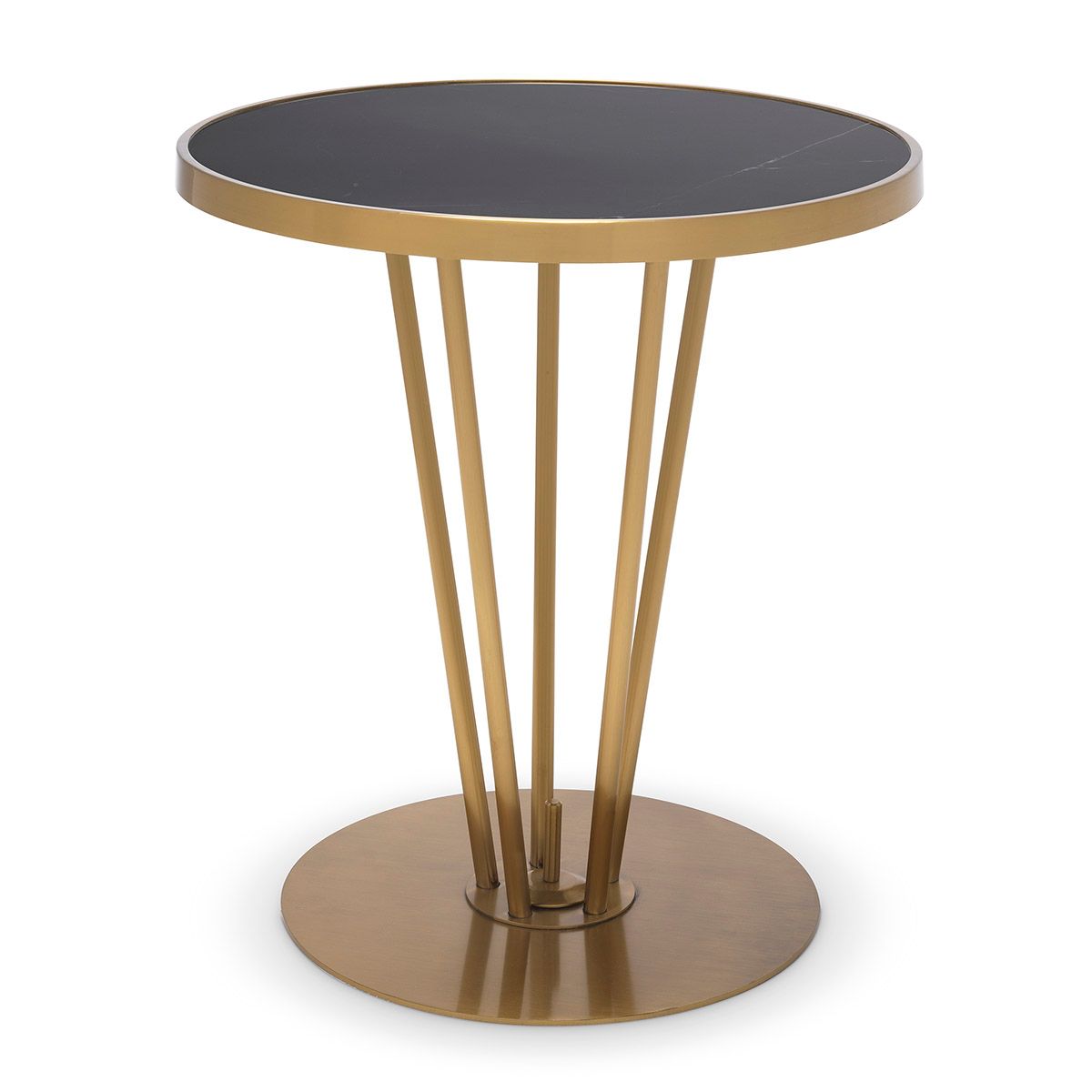 Side Table Horatio brushed brass finish