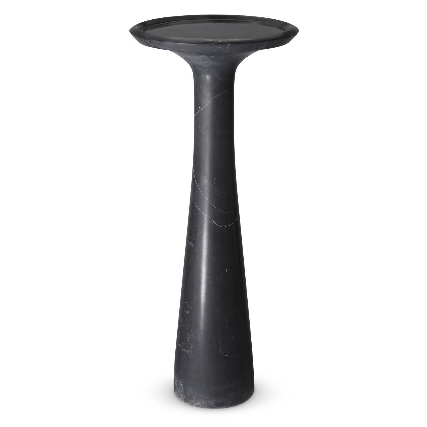 Side Table Pompano high honed black marble