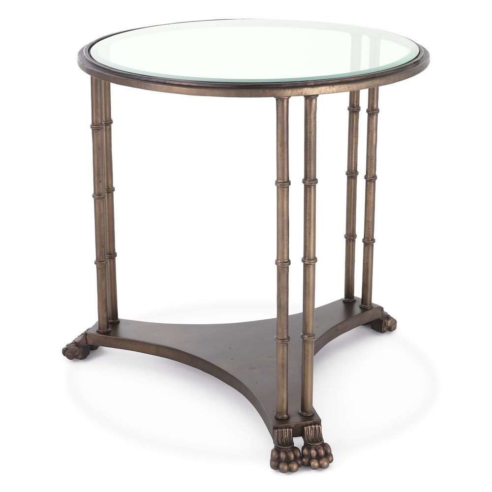 Side Table Lioness bronze finish