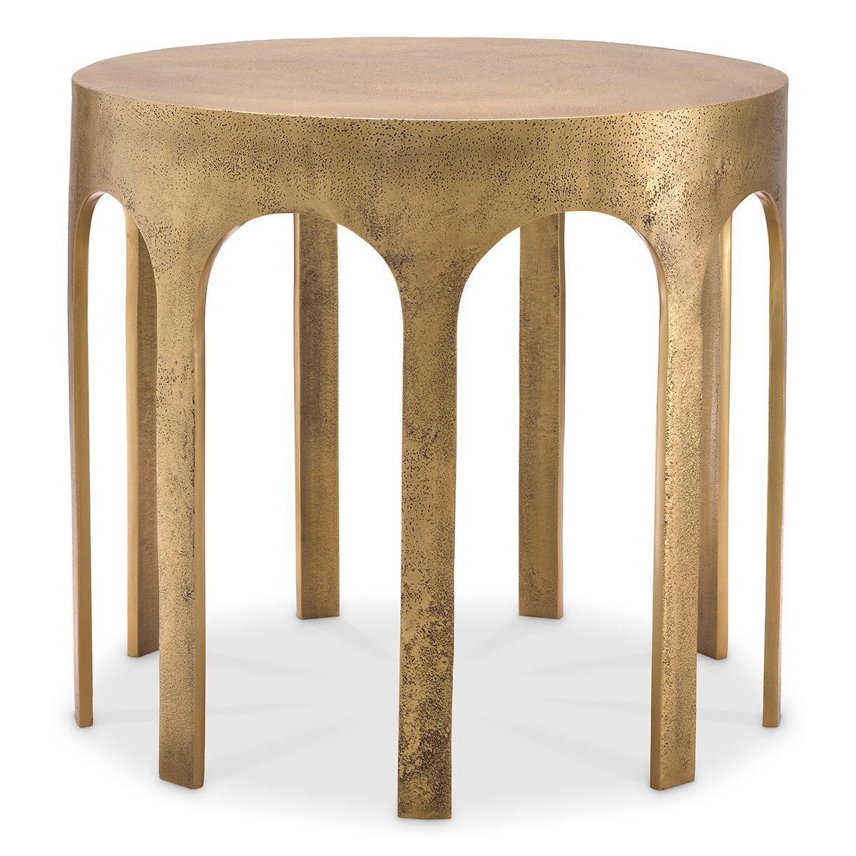 Side Table Gardini vintage brass finish