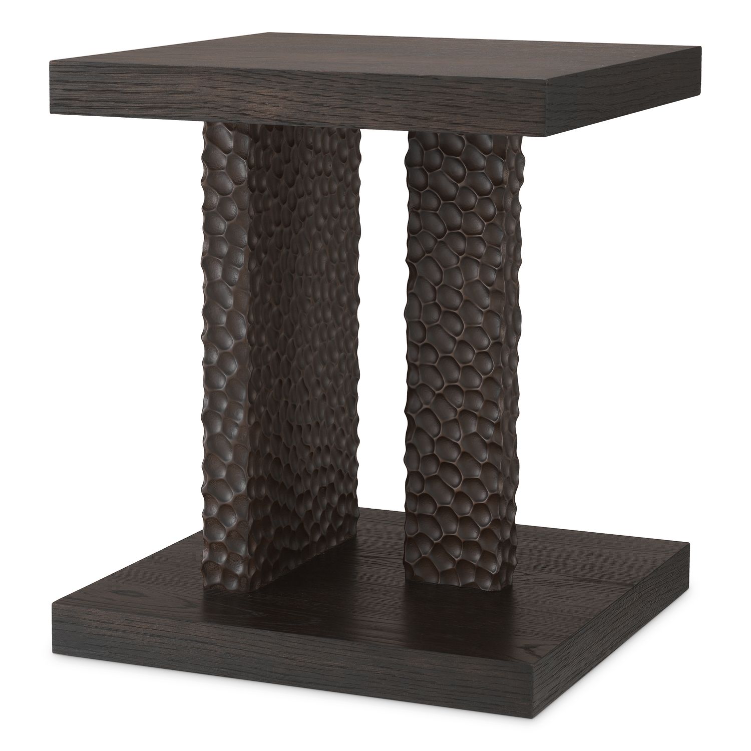 Side Table Bravon ebony oak veneer