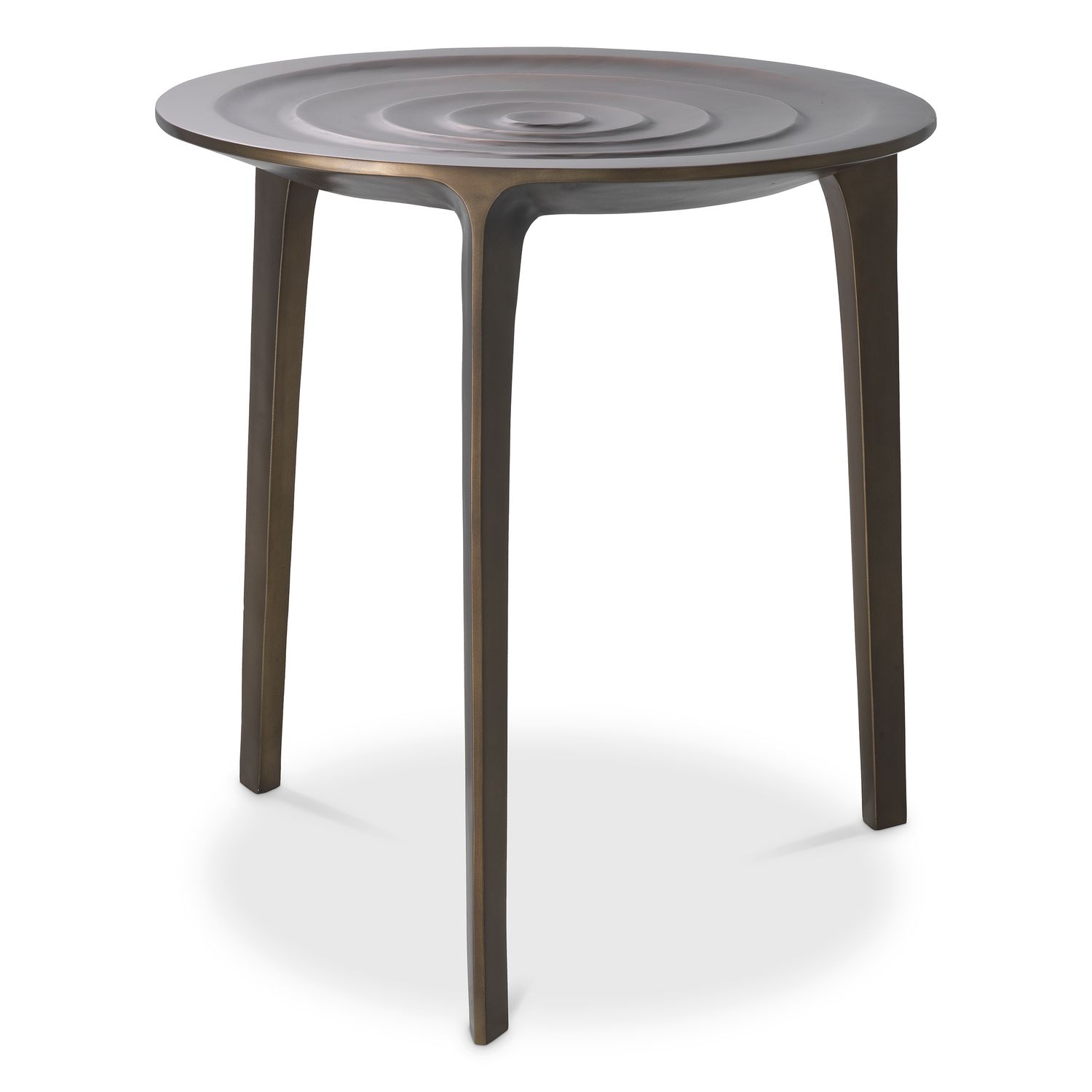 Side Table Granito bronze finish
