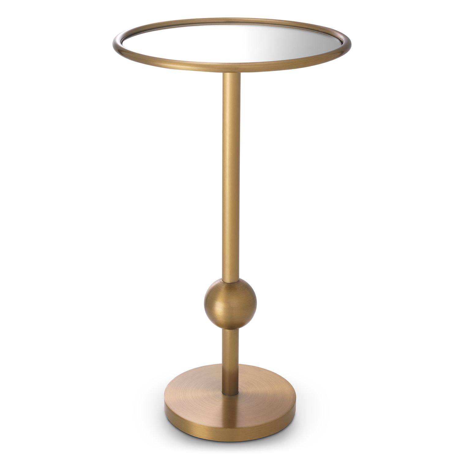 Side Table Narciso brushed brass finish