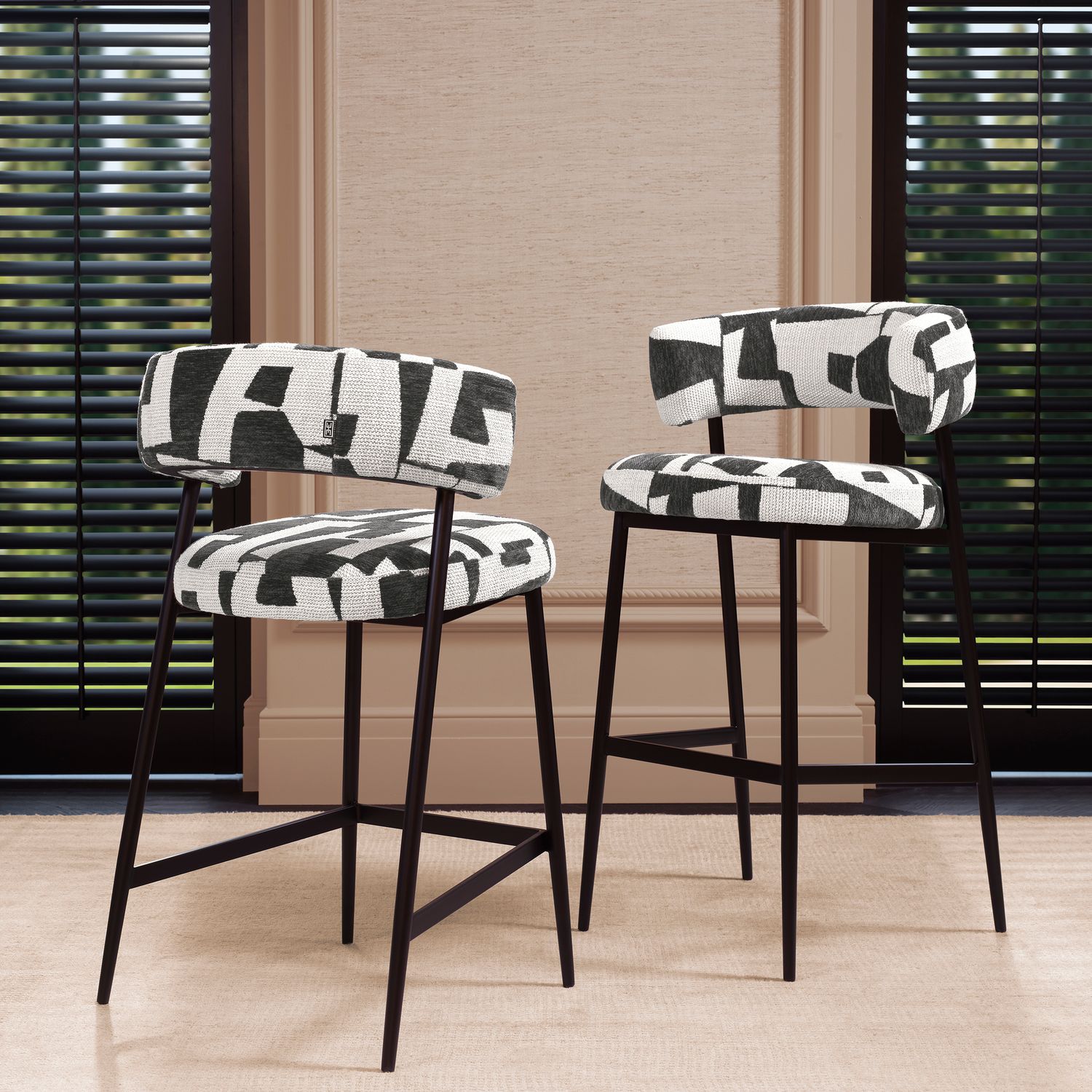 Bar Stool Folsom brooklyn black