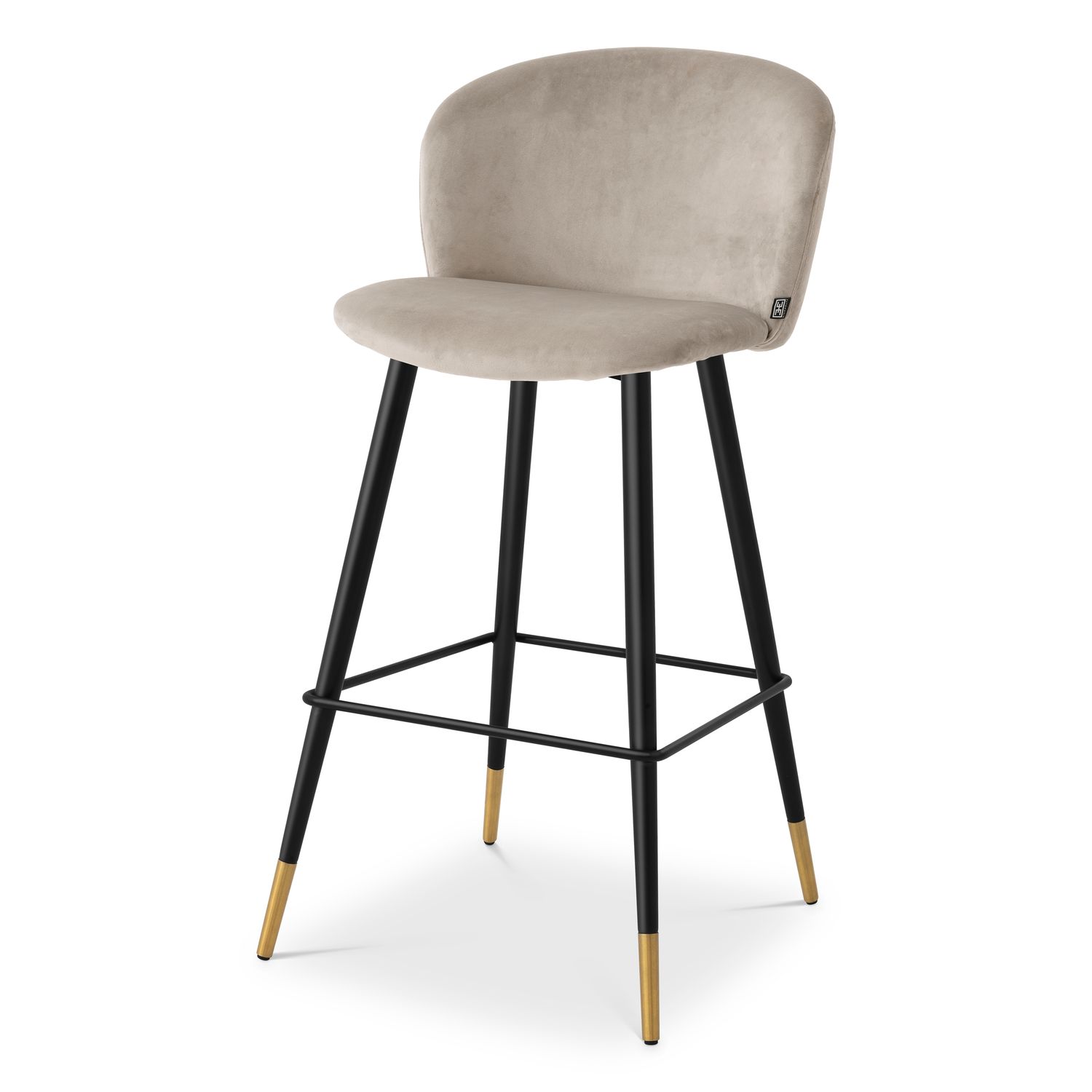 Bar Stool Volante roche beige velvet