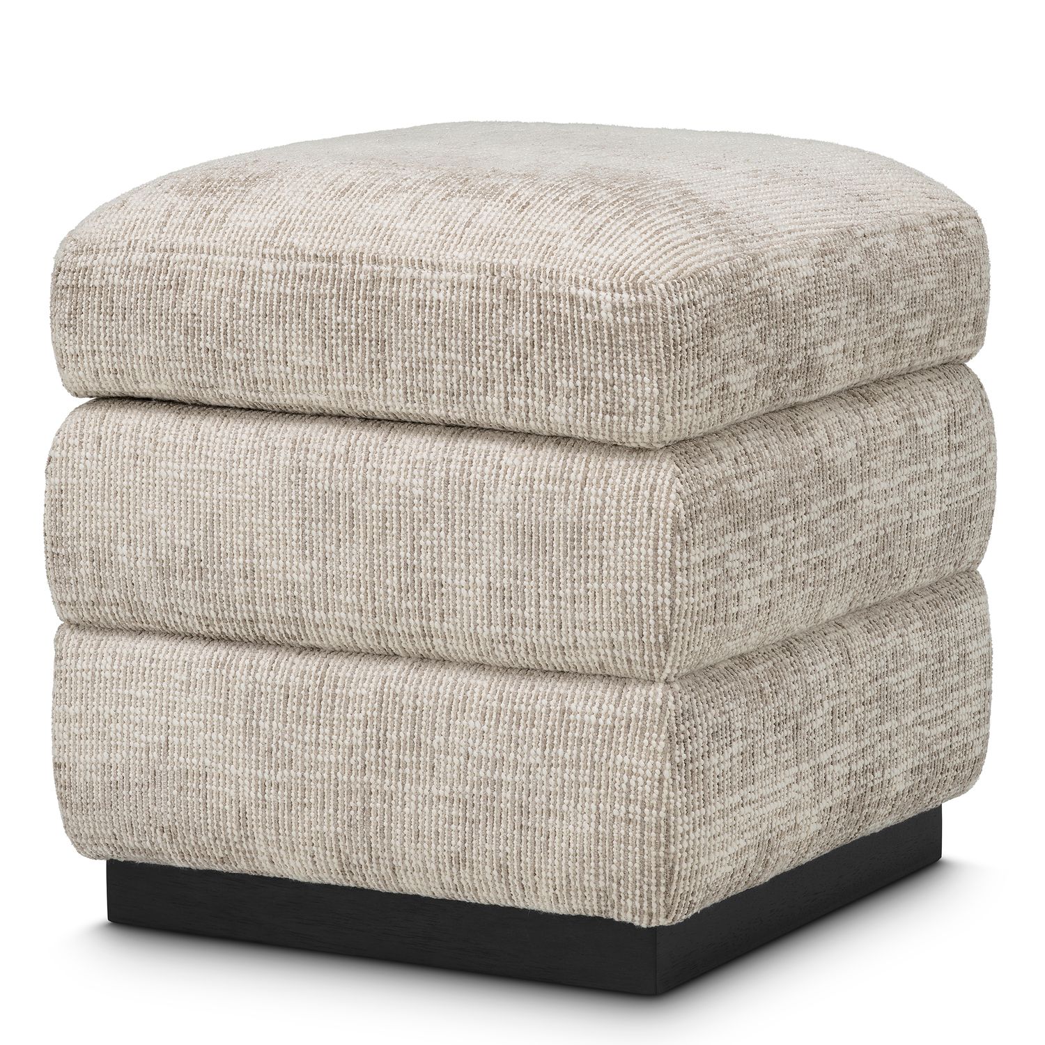 Stool Valmont creststone beige ebony finish