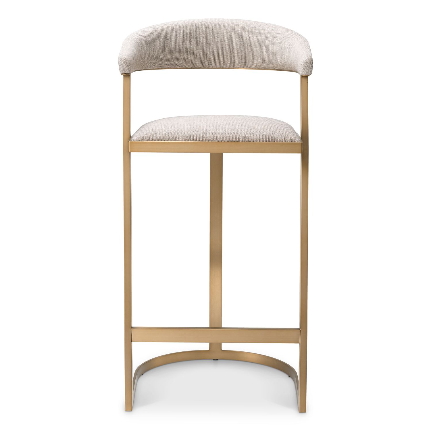 Bar Stool Dexter brushed brass finish loki natural