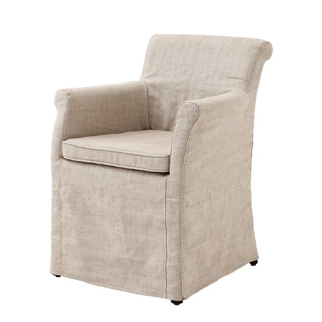 Dining Chair Tampa off-white linen (slipcover)