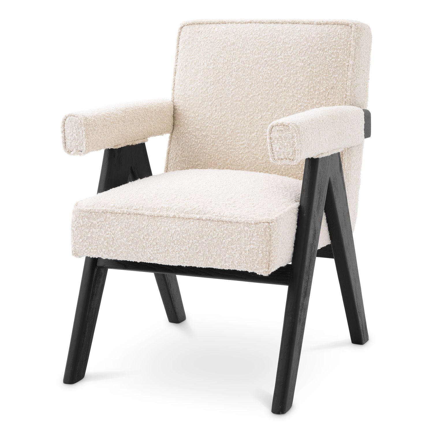 Dining Chair Greta bouclé cream