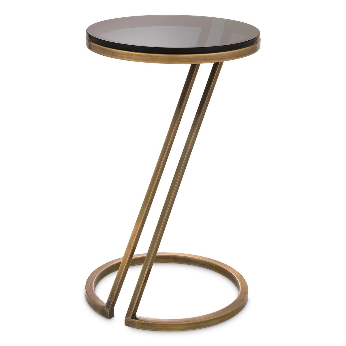Side Table Falcone vintage brass finish