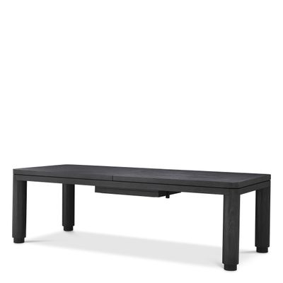 Extendable Dining Table Atelier S charcoal grey oak veneer
