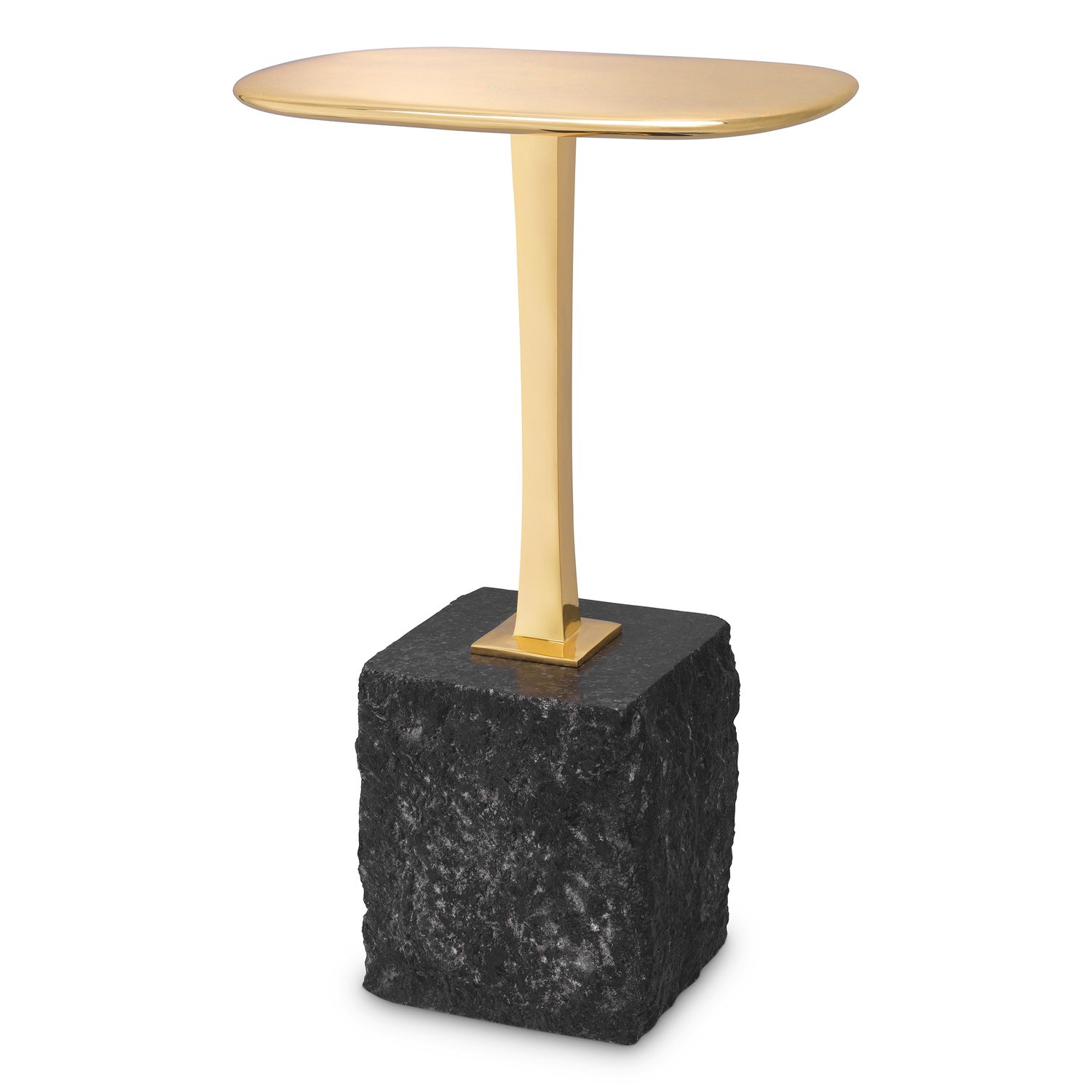 Side Table Kayan S polished brass