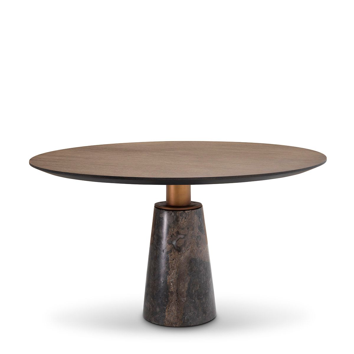 Dining Table Genova mocha straight oak veneer