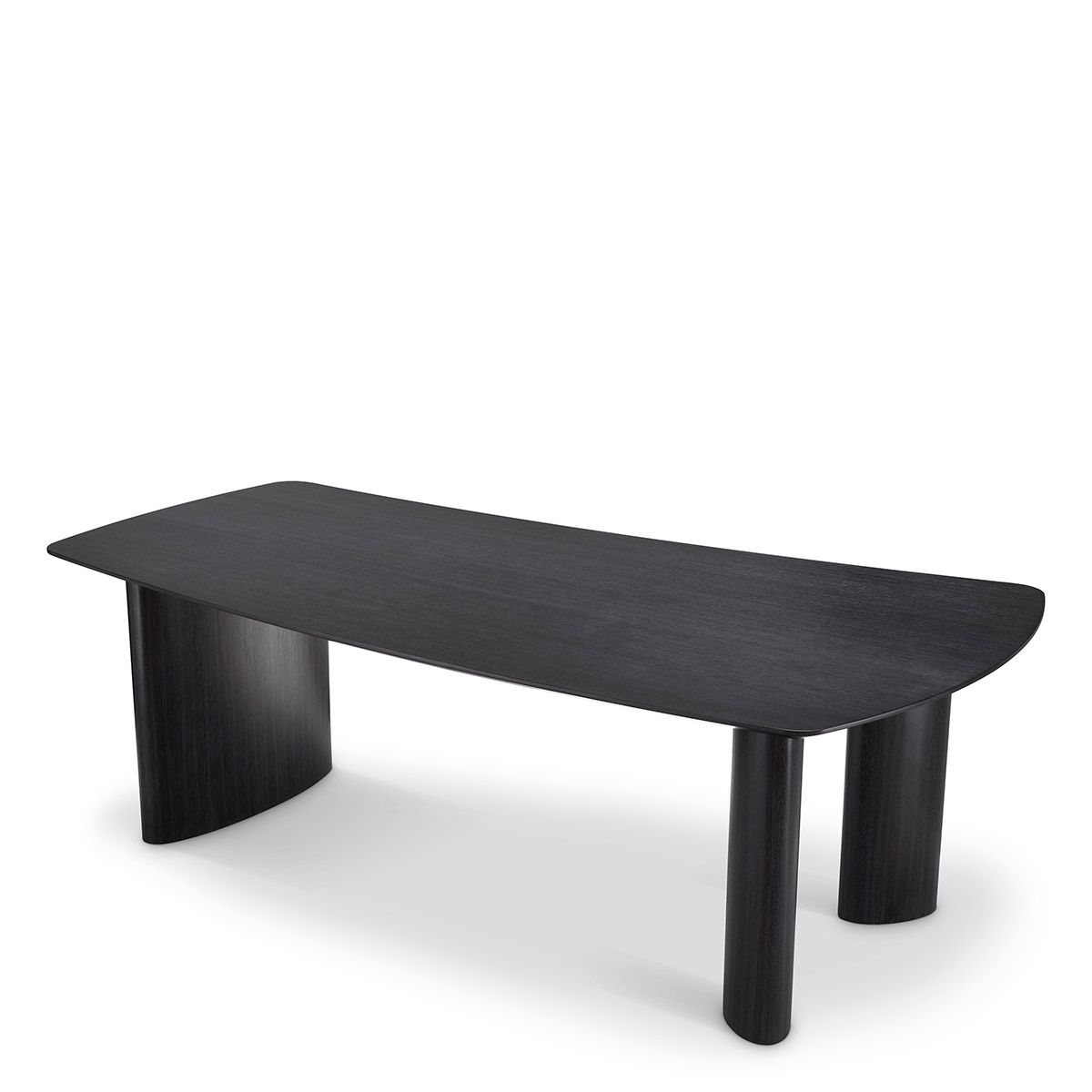Dining Table Bergman S charcoal grey oak veneer