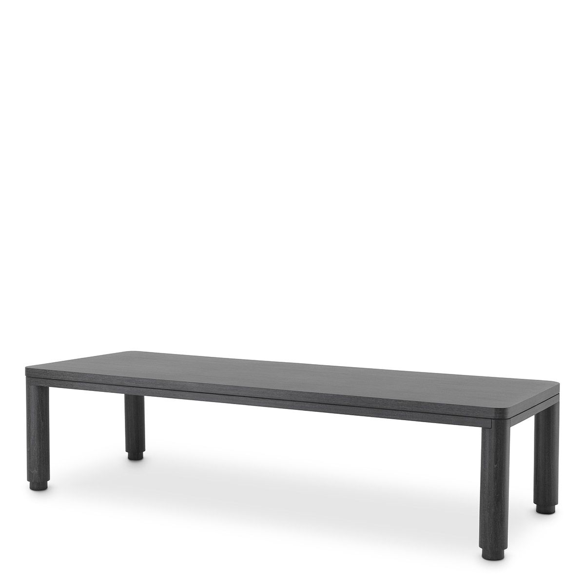 Dining Table Atelier L charcoal grey oak veneer