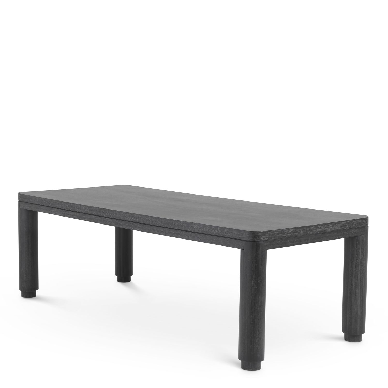 Dining Table Atelier S charcoal grey oak veneer