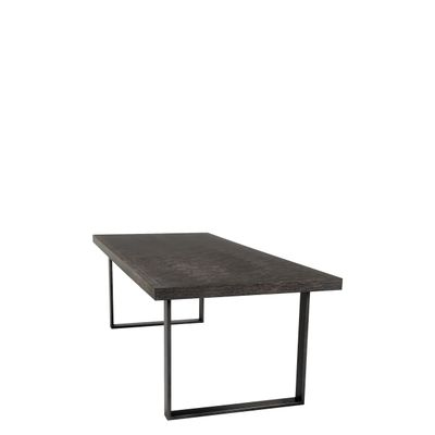 Dining Table Melchior charcoal oak veneer 230 cm