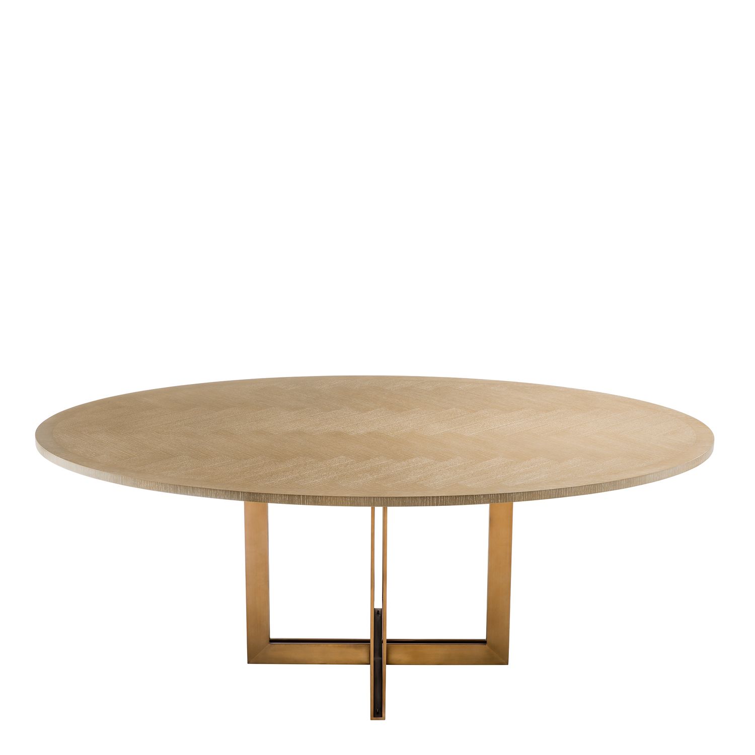 Dining Table Melchior oval washed oak veneer