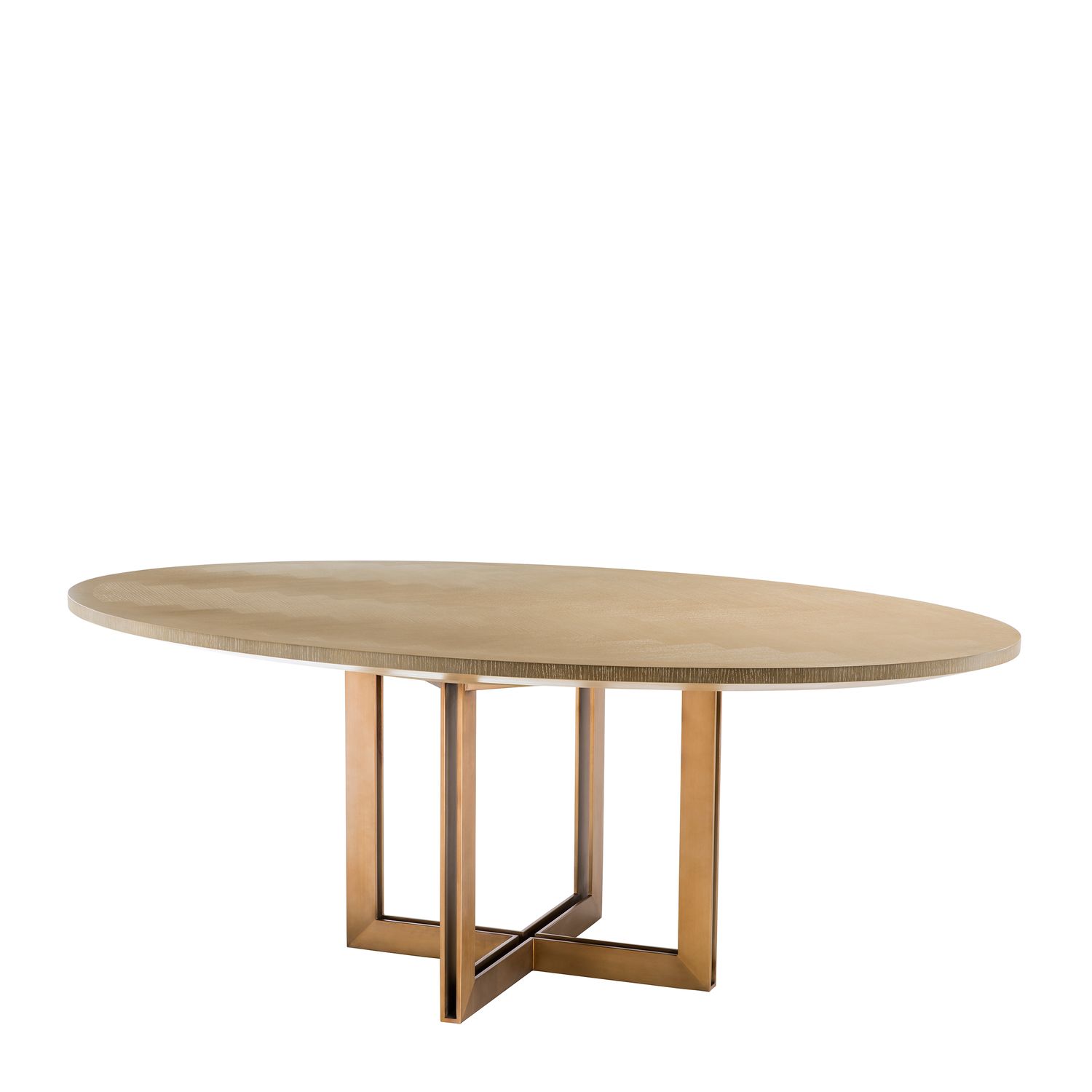 Dining Table Melchior oval washed oak veneer
