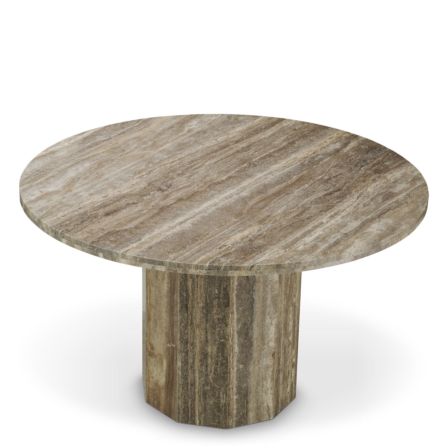 Dining Table Florence silver travertine
