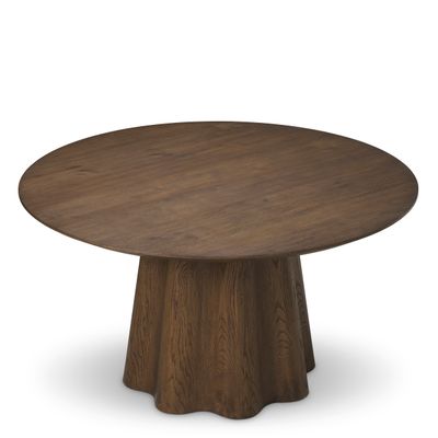 Dining Table Papyrus dark brown oak veneer
