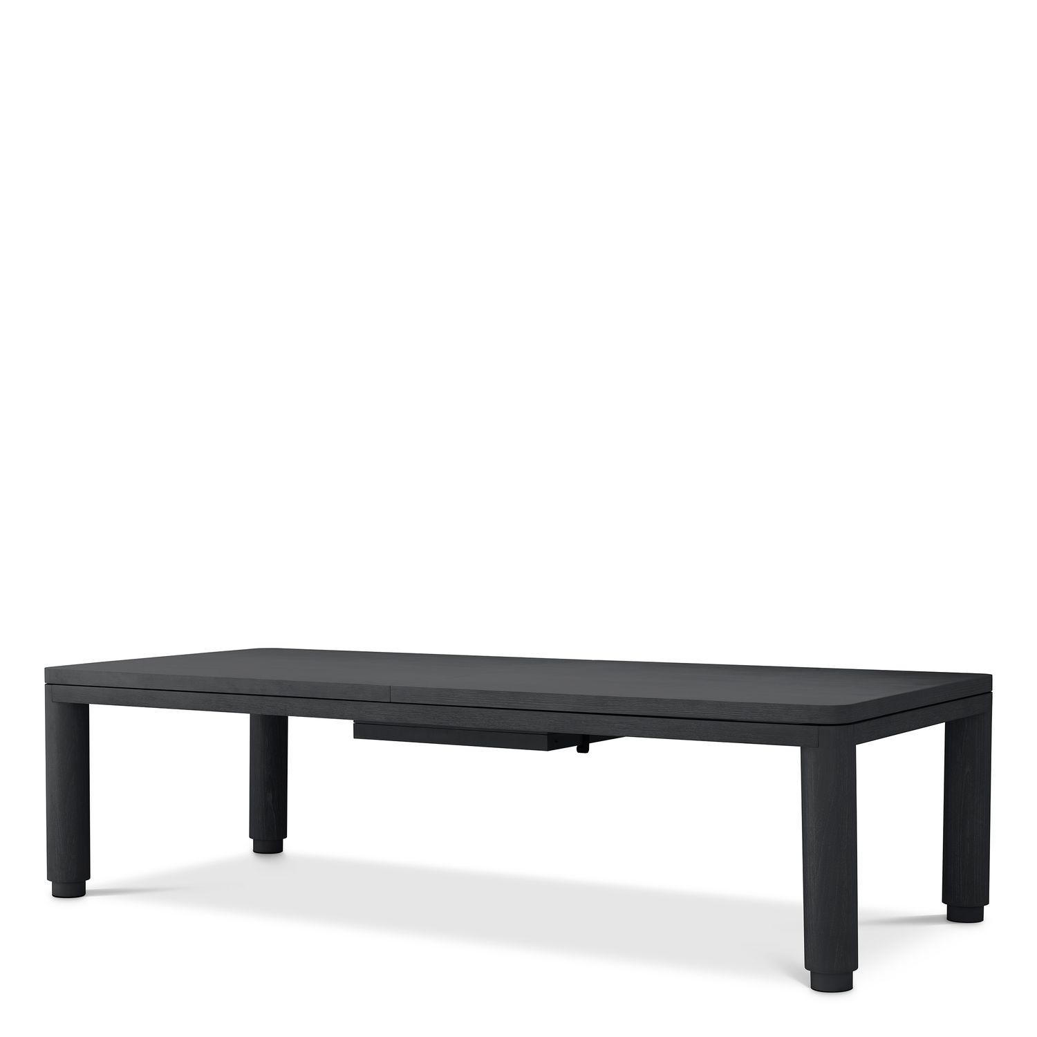 Extendable Dining Table Atelier L charcoal grey oak veneer