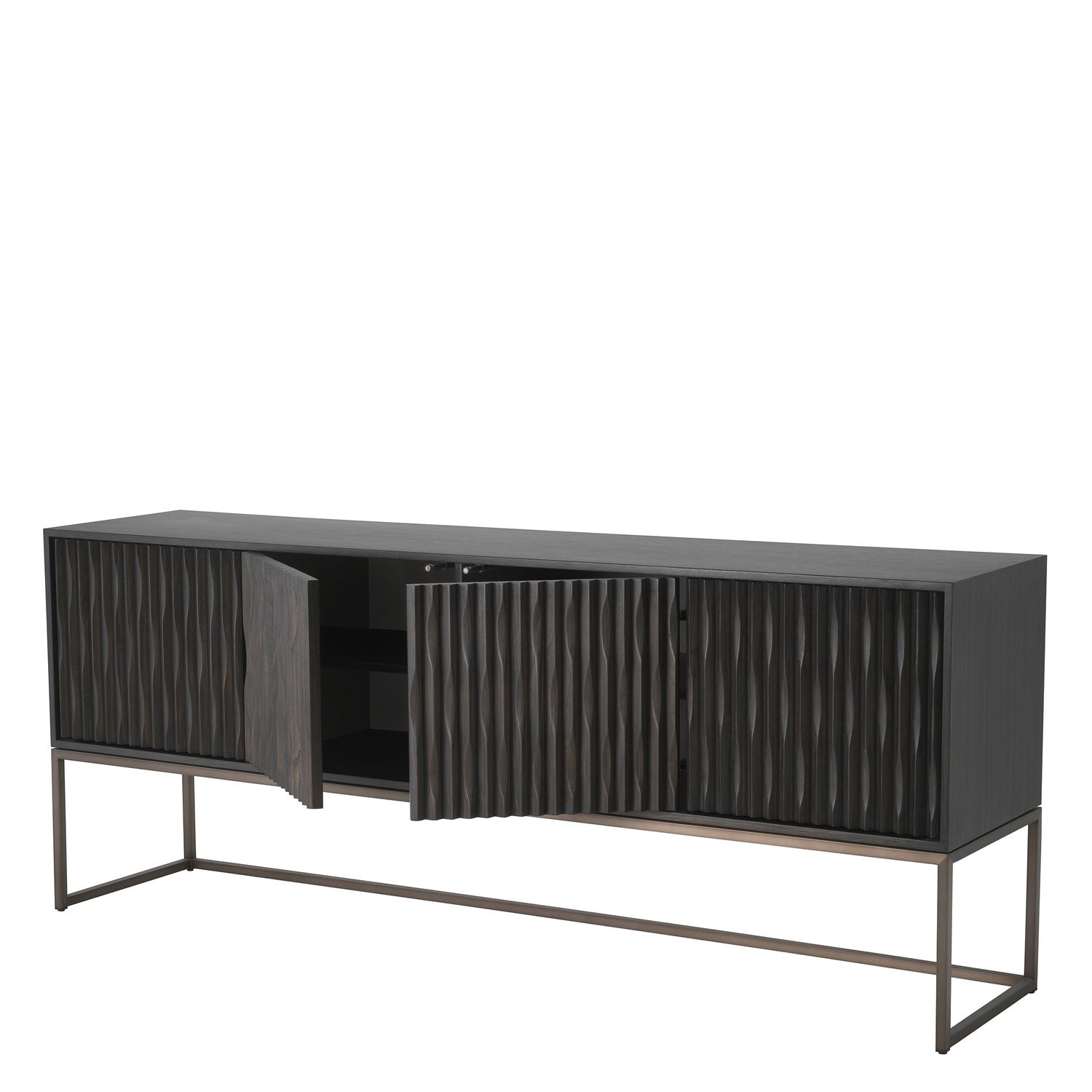Dresser Brayden charcoal grey oak veneer