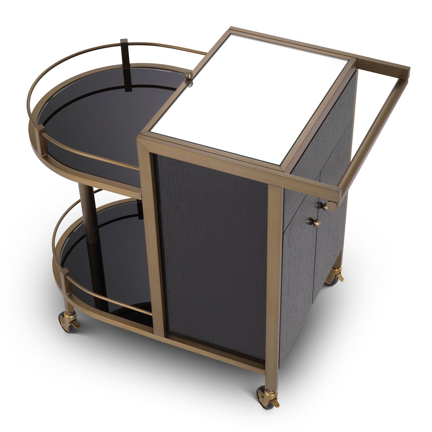 Trolley Bellini brushed brass finish