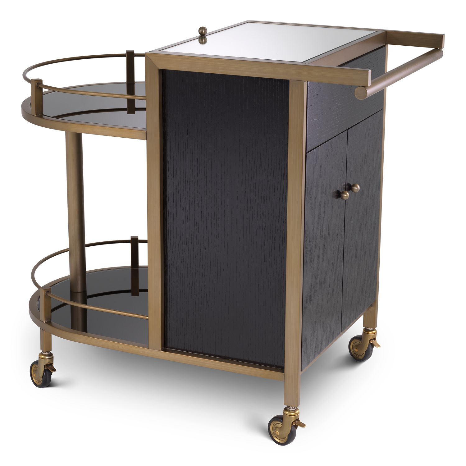 Trolley Bellini brushed brass finish