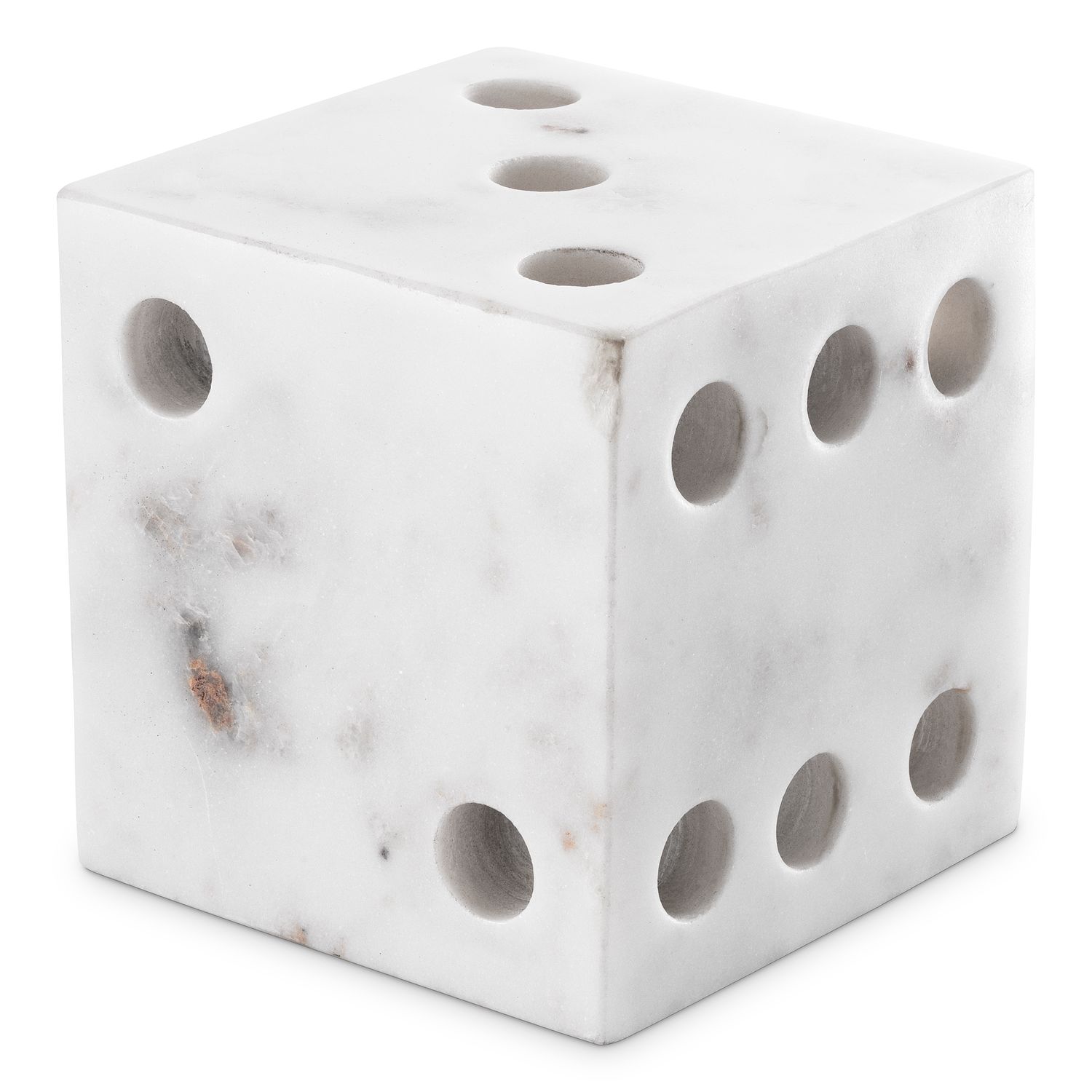 Desk Accessory Visa white marble set of 2
