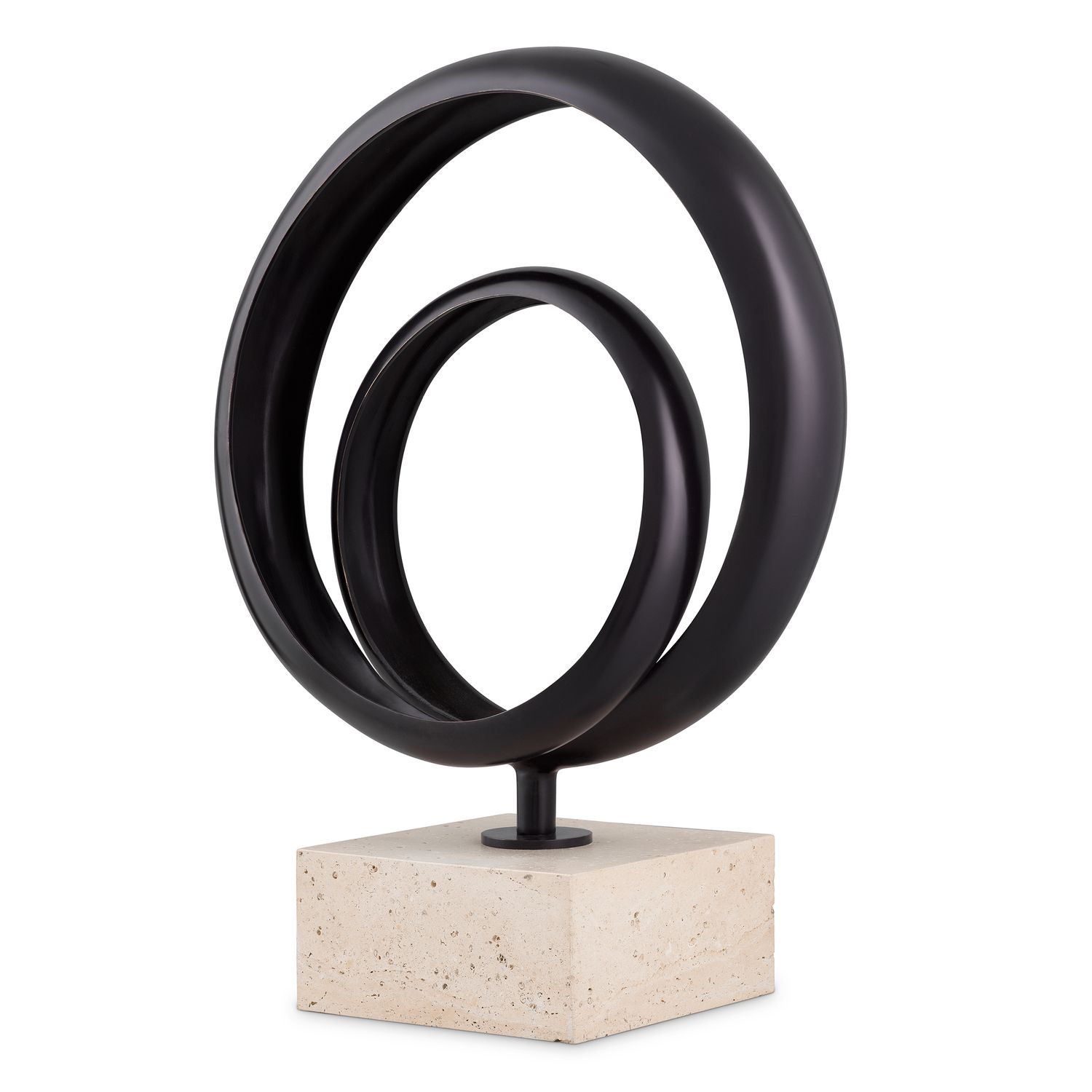 Object Elena bronze highlight finish travertine