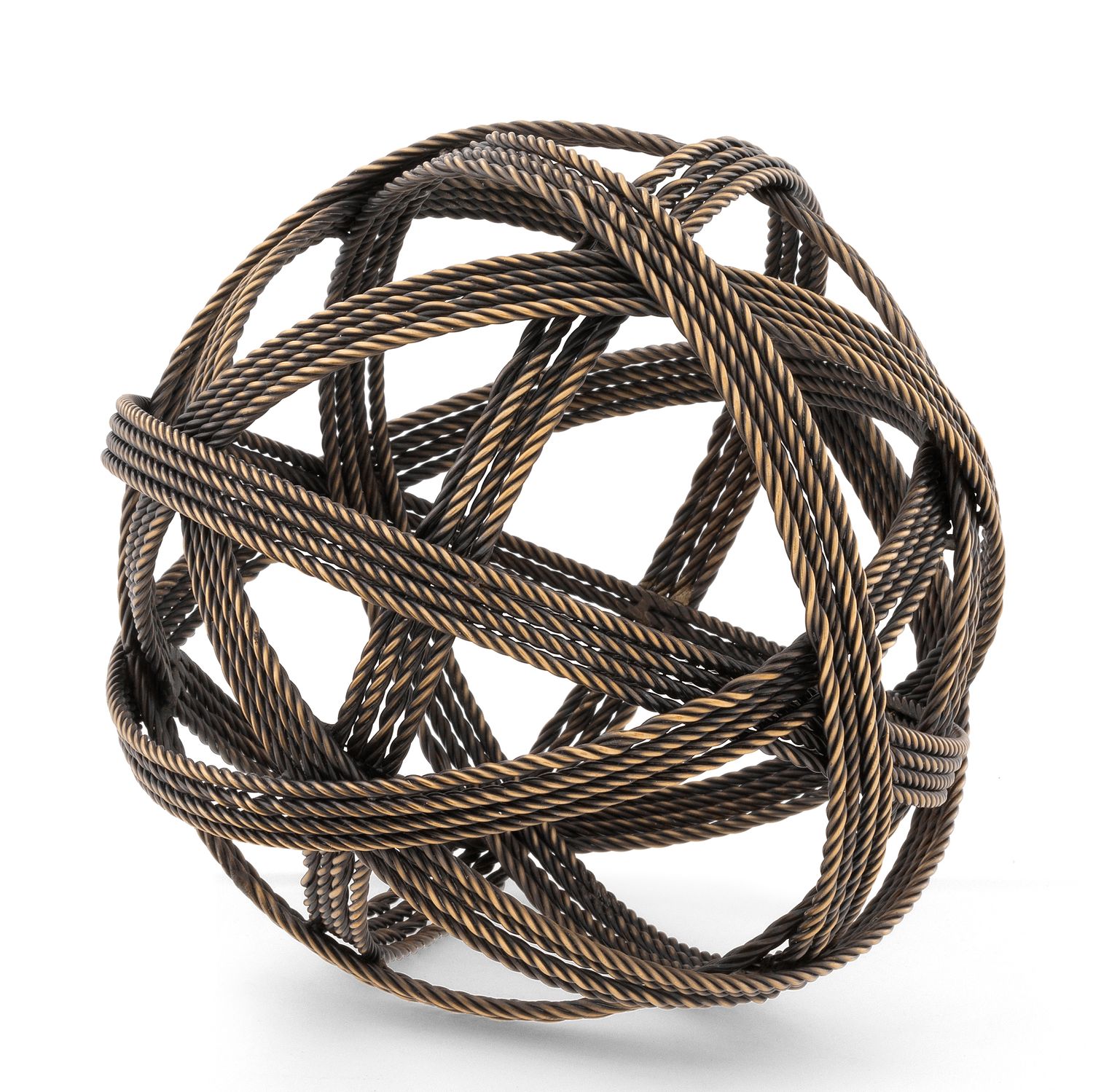 Desk Accessory Melville vintage brass finish set of 2