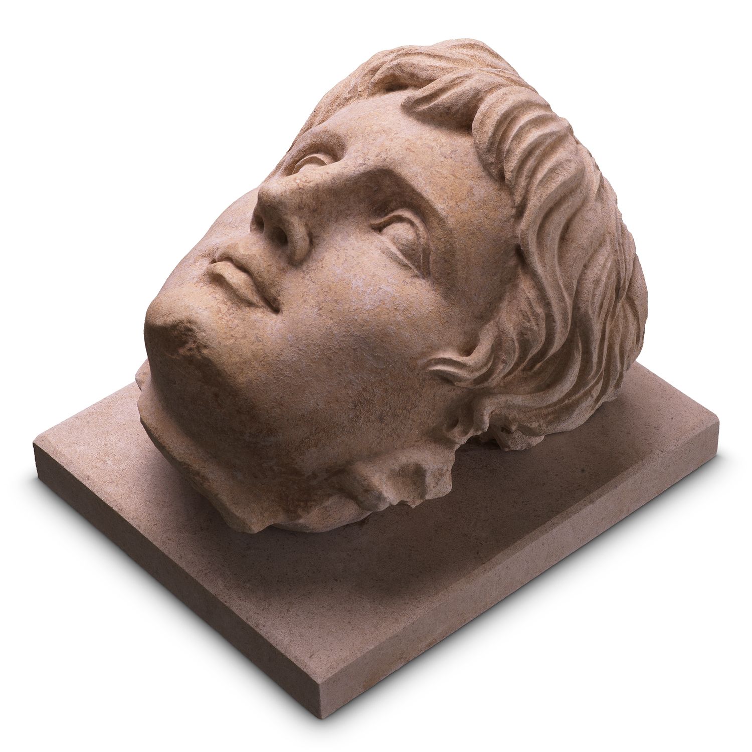 Bust of Emperor Augustus sandstone finish