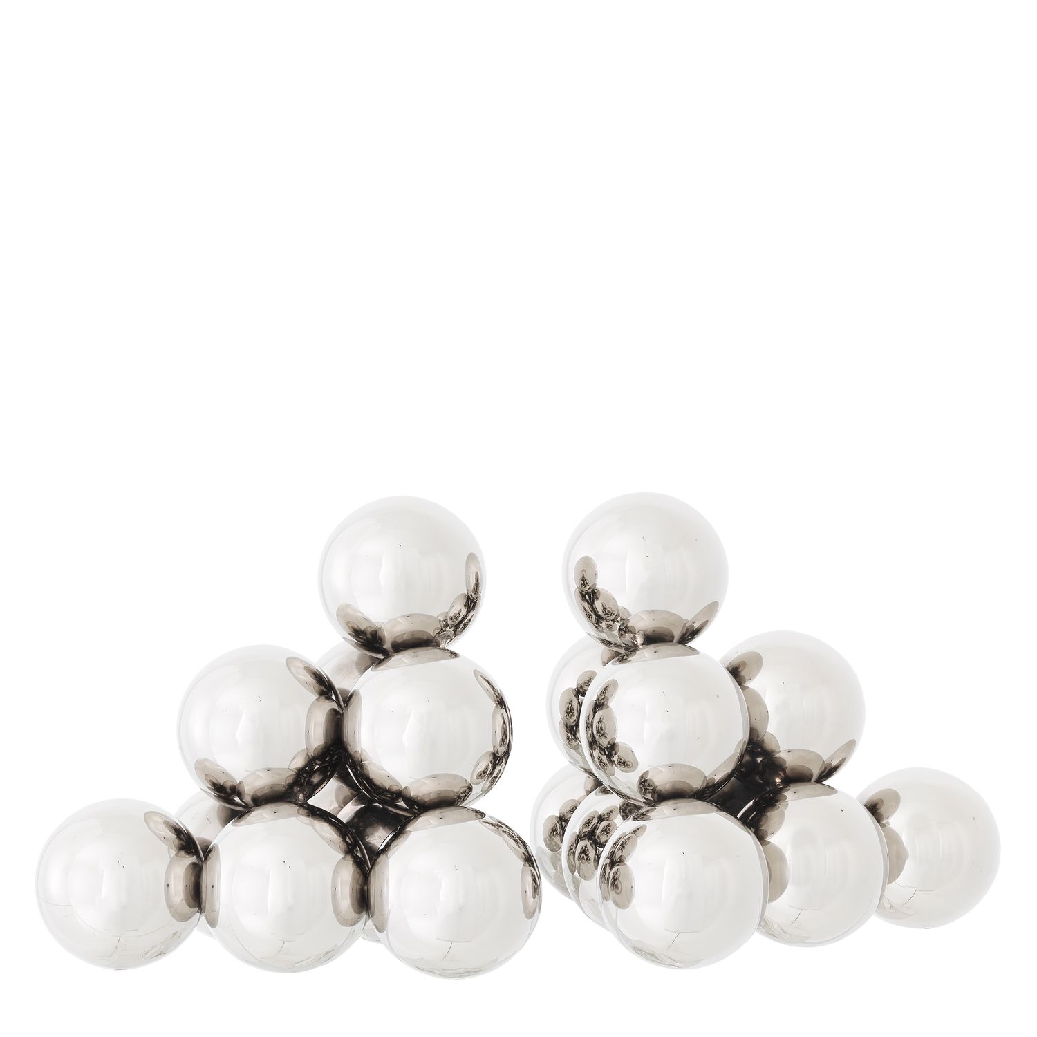 Bookend Carioca set of 2 nickel finish