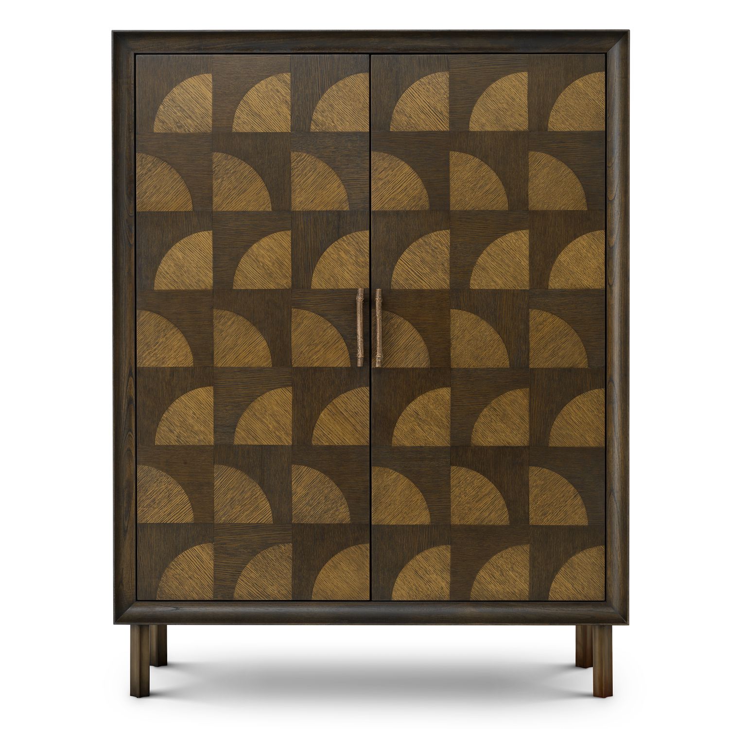 Cabinet Kumo charcoal brown oak veneer