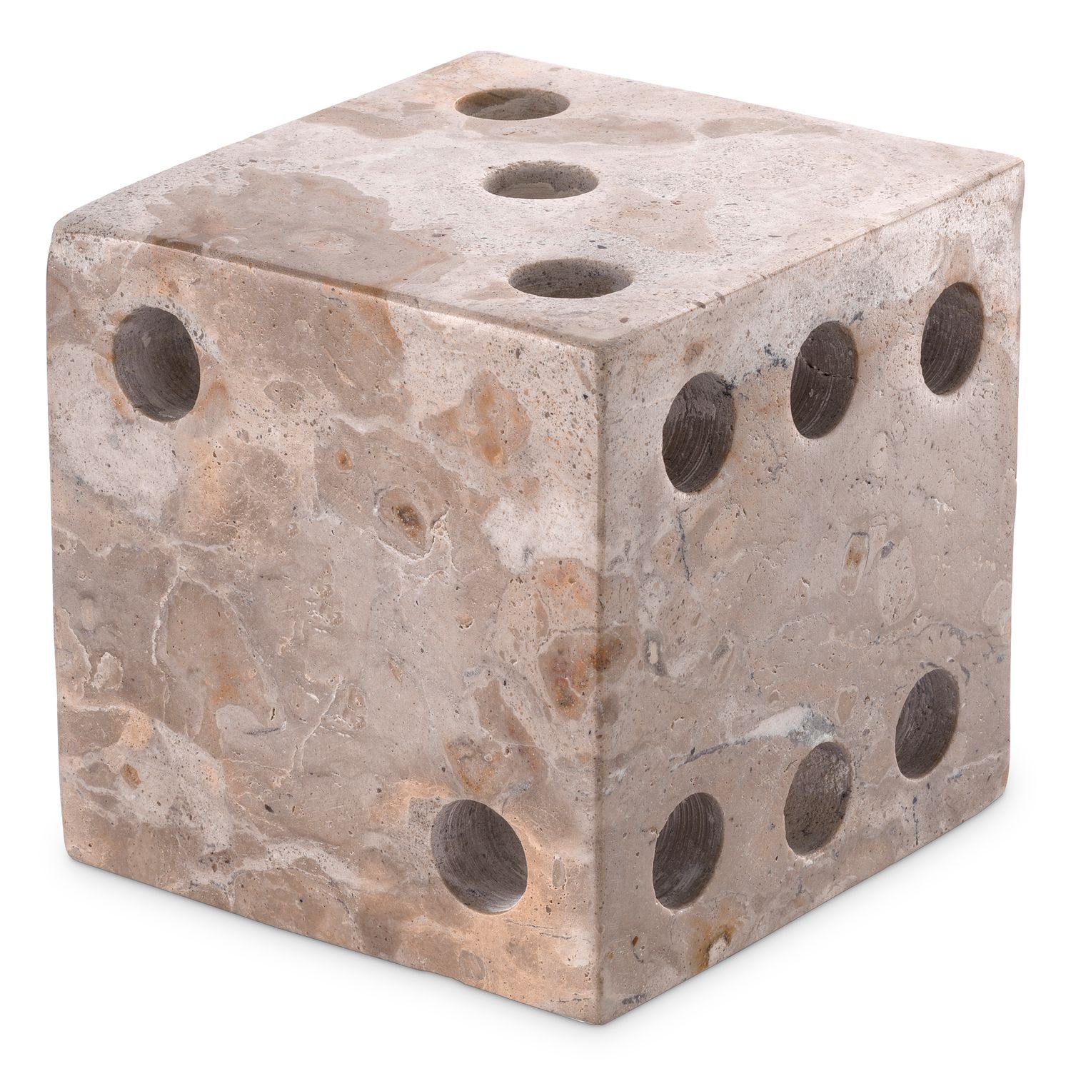 Desk Accessory Visa brown marble set of 2