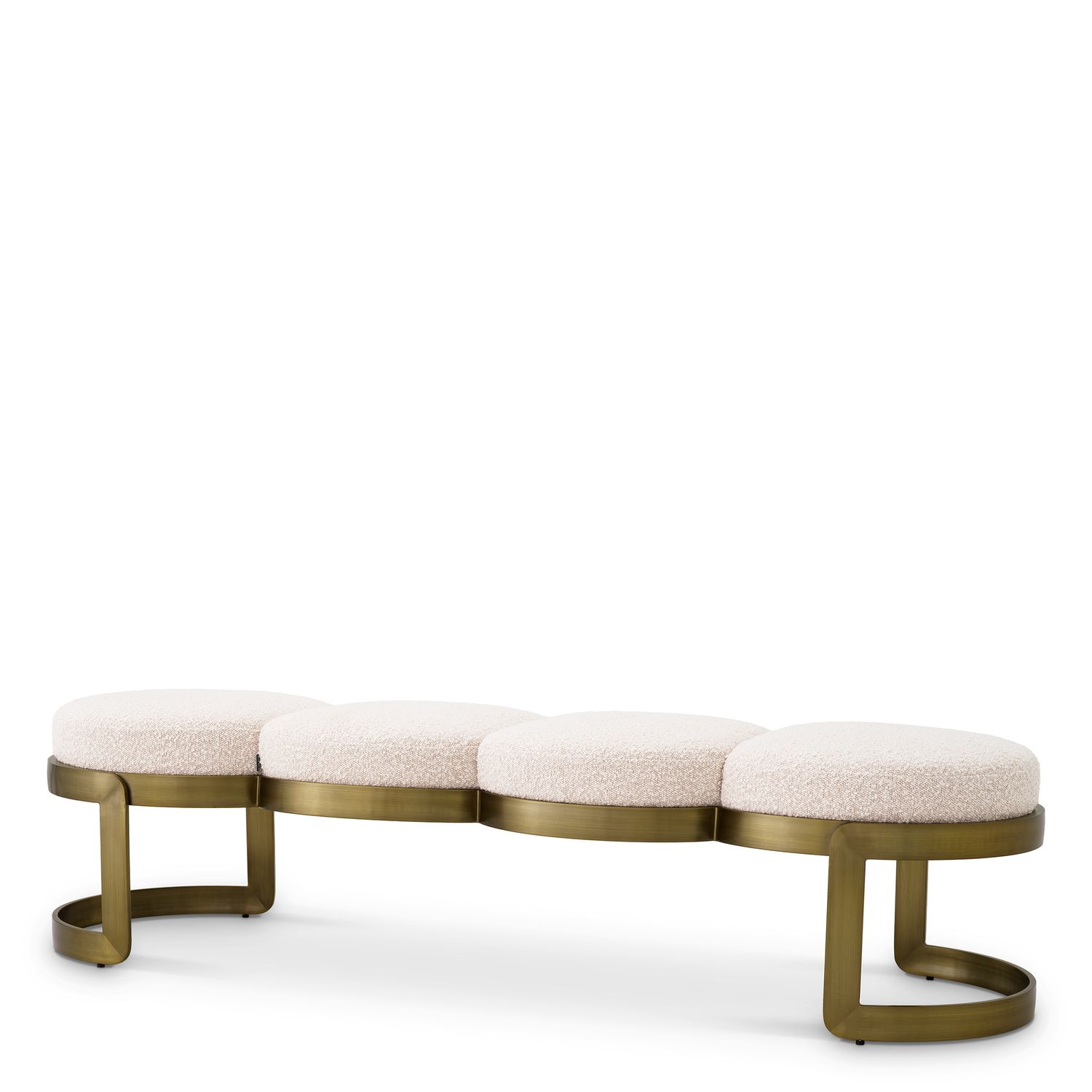 Bench Newport bouclé cream