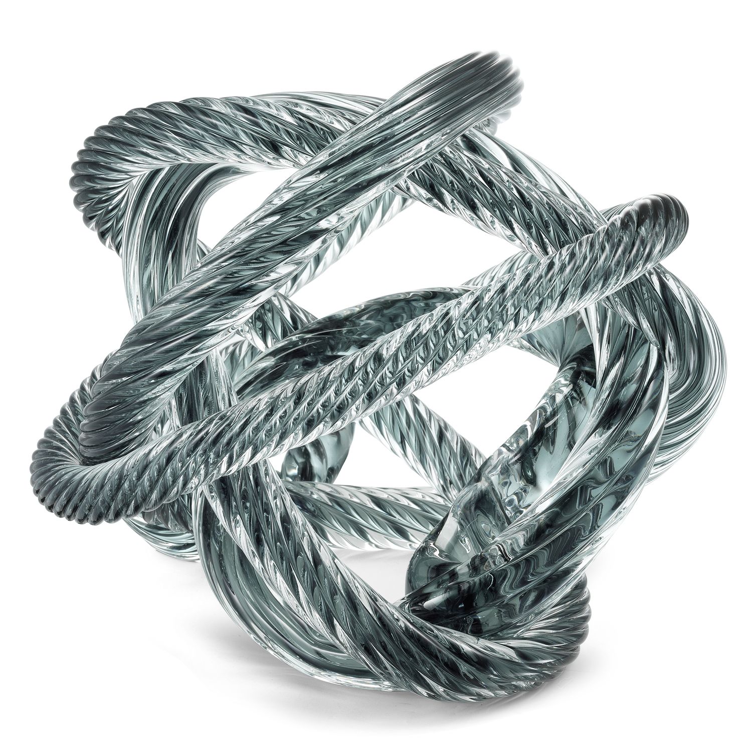 Desk Accessory Dominico grey blue glass L